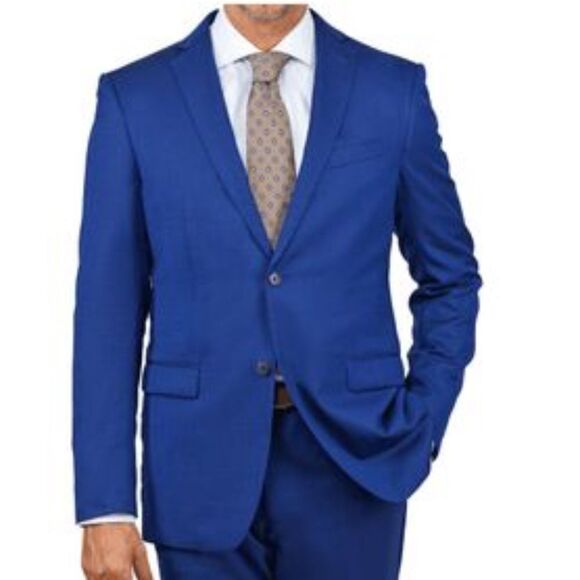 NEW JOHN VARVATOS Men's Blue Slim Fit 100% Wool Blazer - size 40 S